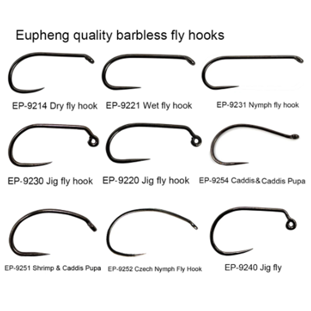 Fishing Hook Barbless - 아벤틱 유펑 100개입 대회용 바브리스 플라이