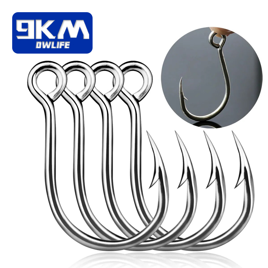 Fishing Hook Barbless - 9KM 낚시 후크 25Pcs 지그 후크