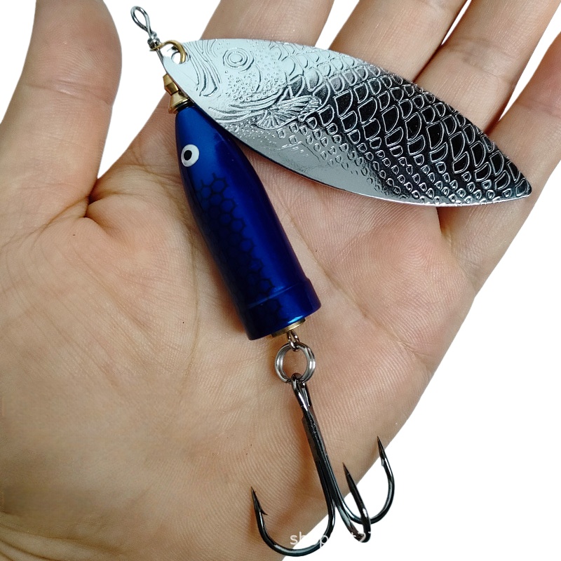 2개입 9-37g 메탈 실버 회전형 스팽글 스푼 루어  - Fishing Hook Treble 리뷰 및 가격