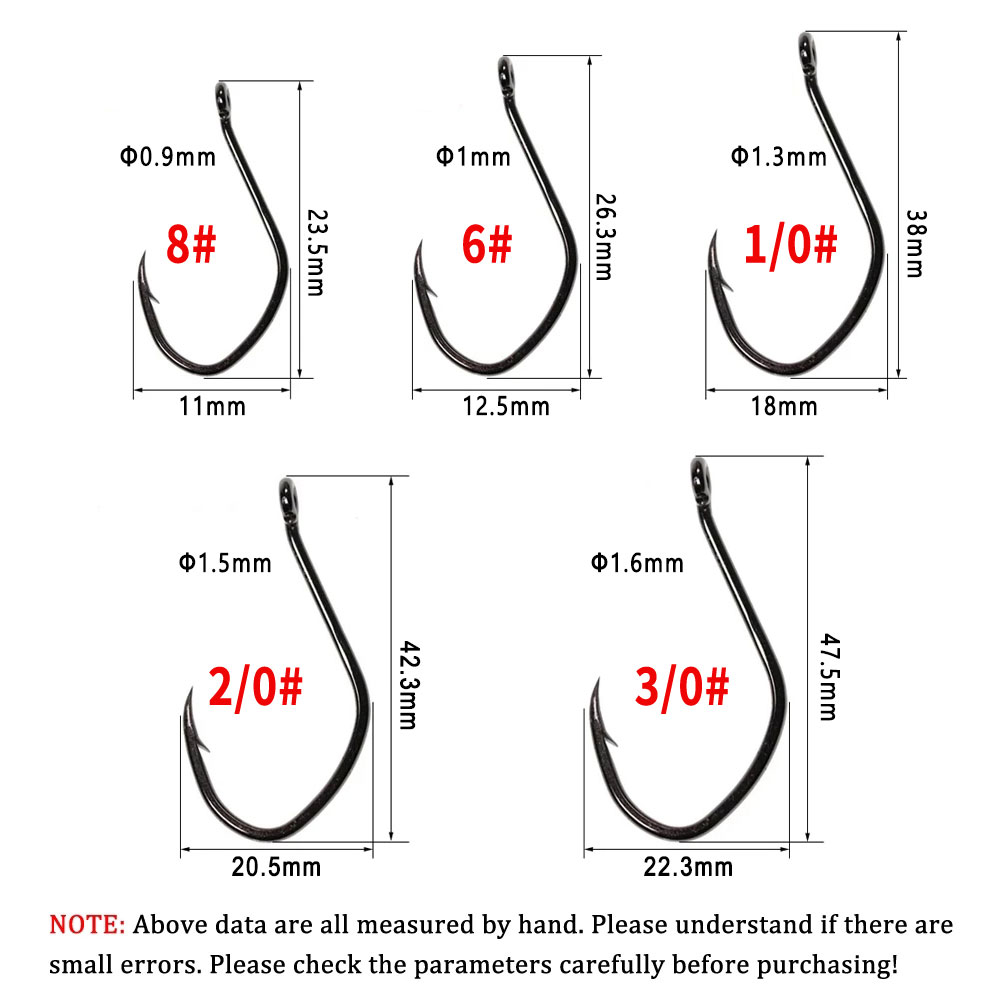 Wifreo 20pcs V 모양 메기 후크 오프셋 가시 - Fishing Hook Offset 리뷰 및 가격